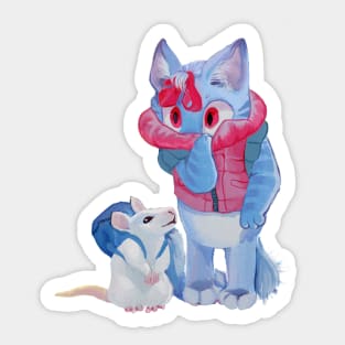 Patty and Lilian button Sticker